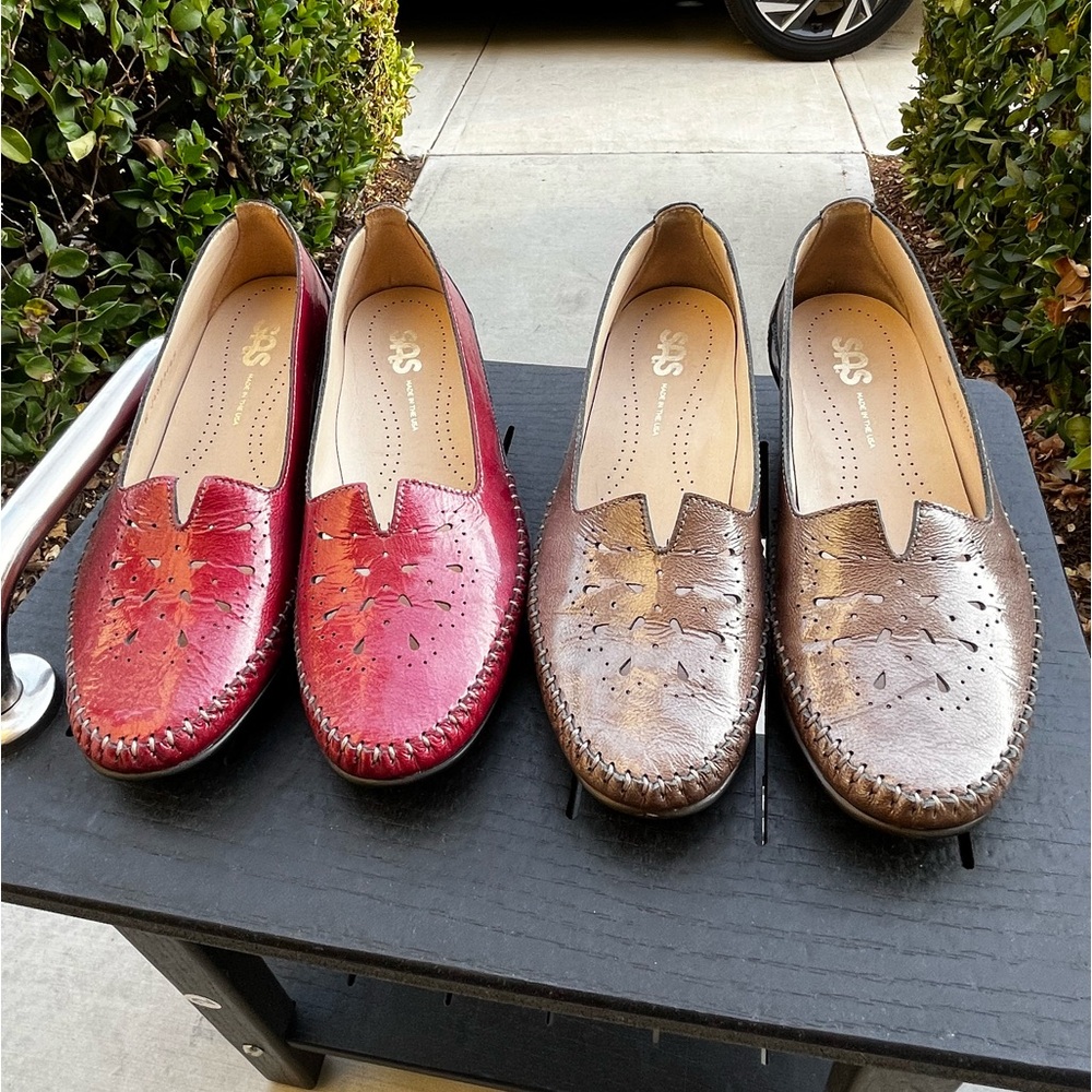 SAS Two Pairs of Women’s Sonyo Alfa Heels Sz 6W